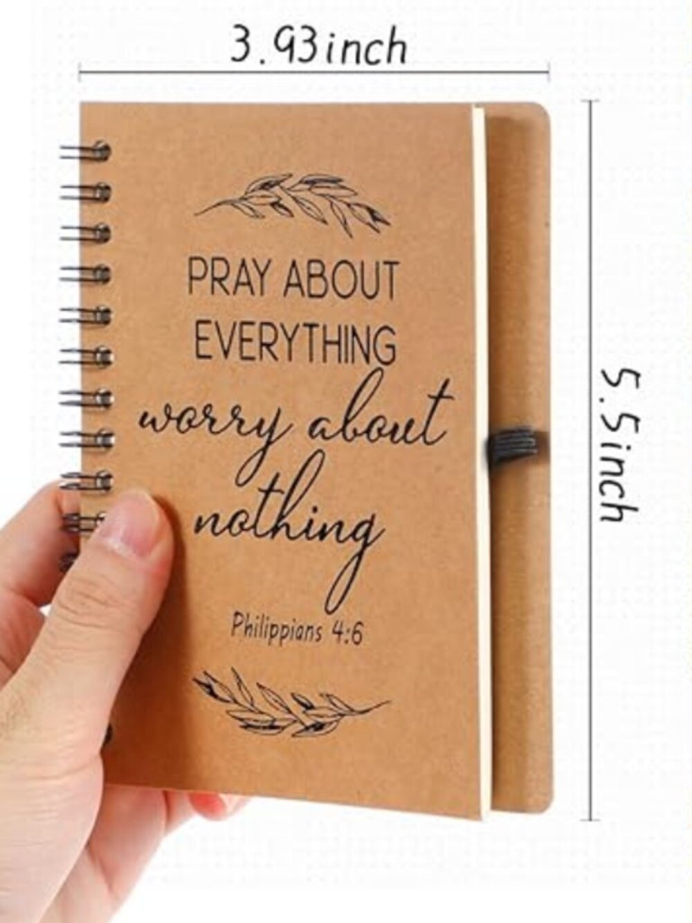 Christian Scripture Notebook & Bamboo Pen Gift Set | Set of 5 | Bible Journals - Picture 4 of 11
